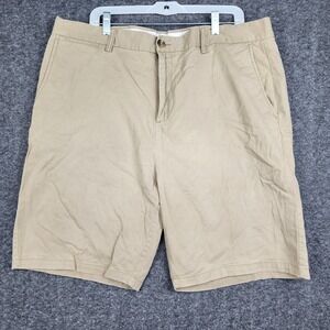 Old Navy Chino Shorts Mens 40 Tan Ultimate Slim Built-In Flex Khaki Stretch